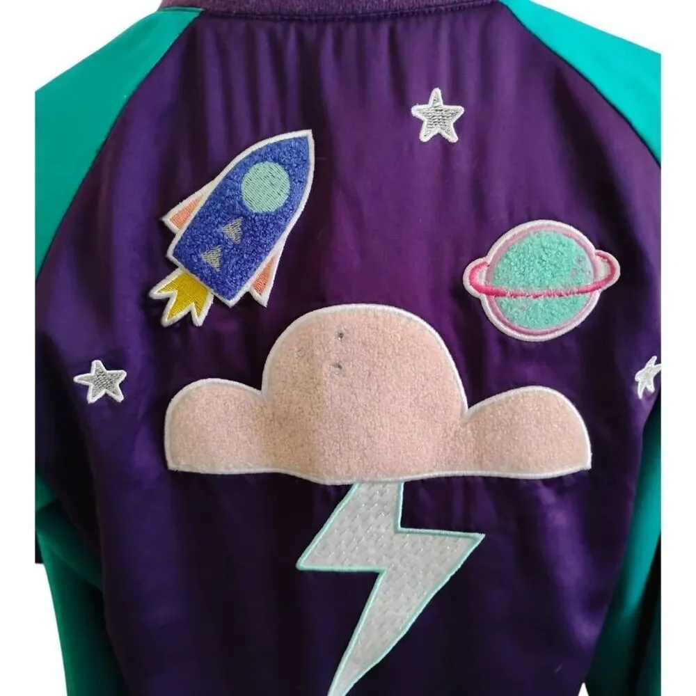Women's SpaceAge Cloud Lightning‎ Purple Jacket Size XS